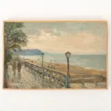 Mikhail Sergeevich Barancheev, Kalinovo 1920 - ? 1996 / Veduta marina / Firmato e datato sul retro, oil on canvas