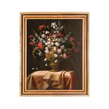 Antonio Gianlisi II, Vaso fiorito, oil on canvas