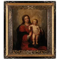Madonna con il Bambino by Erasmus Quellinus II, oil on copper, offered Nov 2022