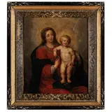 Erasmus Quellinus II, Madonna con il Bambino, oil on copper