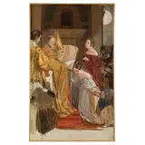 Natale Schiavoni, Scena storica, oil on canvas