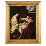 Antonio Amorosi, Interno di osteria con mendicante e giovane coppia