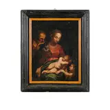 Sacra Famiglia by Ventura Salimbeni, oil on canvas, offered Nov 2022