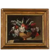 Francesco Lavagna, Vaso fiorito, oil on canvas