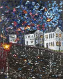 Nantucket Street Scene by Andrew Jackson, Oil on Canvas, offered Apr 2024