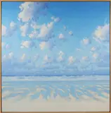 Robert Jones, Atlantic Beach, Oil on Board