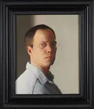 Self Portrait by Jimmy Sanders, Oil on Panel, offered Aug 2024