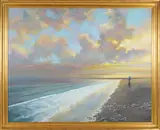 Nantucket The Searcher by Frank Cardozo Nicholas, Oil on Masonite, offered Aug 2024