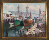 Harbor View by Edward Garbely, Oil on Canvas, offered Aug 2024