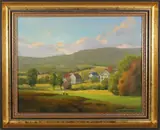 Douglas Flackman, Osmonds Farm, Oil on Canvas
