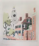 Orange Street by Doris and Richard Beer, Watercolor on Paper, offered Aug 2024