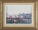 C. Robert Perrin, Easy Street Basin Overlooking Old North Wharf, Watercolor Miniature Study