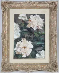 Roses by Andrew Shunney, Oil on Canvas, offered Aug 2024