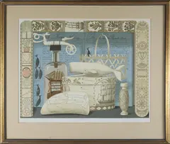 Log and Scrimshaw by Allen Saulbury, Lithograph, offered Aug 2024