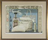 Log and Scrimshaw by Allen Saulbury, Lithograph, offered Aug 2024