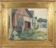 Tony Sarg, Nantucket Street Scene, Watercolor