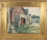 Nantucket Street Scene by Tony Sarg, Watercolor, offered Aug 2024