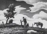 Thomas Hart Benton, The Fence Mender