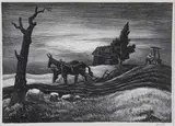 A Drink of Water by Thomas Hart Benton, circa 1937, Lithograph, offered Aug 2024