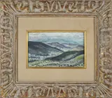 Peter Hurd, New Mexico Landscape, Watercolor on Paper
