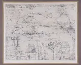 Les Maisonnettes by Zao Wou-Kim, circa 1951, Etching, offered Aug 2024