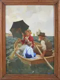 Afternoon Row by Henry Jarvis Peck, Oil on Canvas, offered Aug 2024