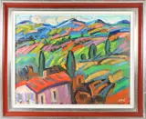 Paysage: South of France by Henri Sie, Oil on Canvas, offered Aug 2024