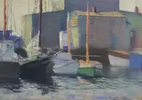 The Argonaut, Nantucket by Hazel Beauregard Ives, Pastel on Paper, offered Aug 2024