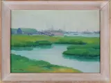 Emily Hoffmeier, The Marshes, Nantucket, Oil on Artist Board