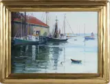 Emily Hoffmeier, Nantucket, 1937, Oil on Canvas Board