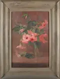 Althea Rose of Sharon by Elizabeth Coffin, Oil on Board, offered Aug 2024