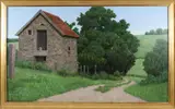 Donald Jurney, Un Petit Batiment A’orvae, Oil on Canvas