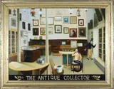 Ralph Eugene Cahoon Jr, The Antique Collector, Oil on Masonite