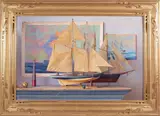 Sidney F. Willis, Old Sailors, Acrylic on Masonite