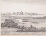 Ruth Haviland Sutton, The Marshes, Nantucket, Engraving