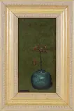Robert W. Stark III, Flowering Branch in a Blue Jar, Oil on Board