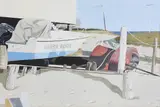 John Austin, Brant Point Boathouse, Tempera on Artist Board