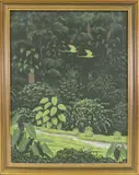 Helen Roca-Garcia, Homeward Flight, Acrylic on Canvas