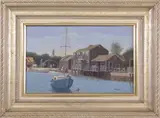 Harriet Mottes, Swain’s Beach, Nantucket Harbor Front, Acrylic on Canvas