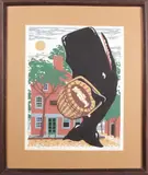 Donn Russell Limited Edition, Nantucket Street Scene, Silkscreen