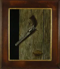 Trompe L’oeil Still Life by Donald McDorman, Oil on Masonite, offered Jul 2023