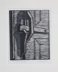 The Door Latch by David Lazarus, circa 1990, Etching, offered Jul 2023