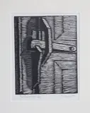 David Lazarus, The Door Latch, circa 1990, Etching