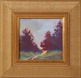 Robert Frazier, Woods Trail, Oil On Canvas