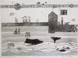 John F. Lochtefeld, The Breakwater, Etching