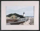 John Austin, Brant Point Mid-Summer, Tempera On Artist Board