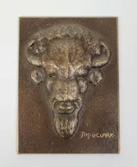James Lippitt Clark, Cast, Bronze American Bison Plaque