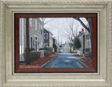 Harriet Mottes, Milk Street, Nantucket, Acrylic on Canvas