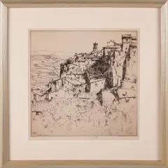 Orvieto by Ernest D. Roth, Engraving, offered Dec 2023