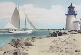 William W. Coffin, Rounding Brant Point, Nantucket, Photograph